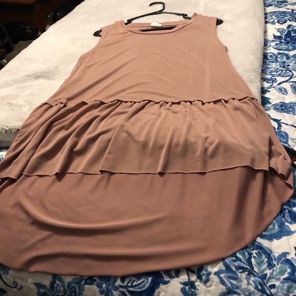 Mote High Low Sleeveless Mauve Pink Blouse EUC - Picture 7 of 9